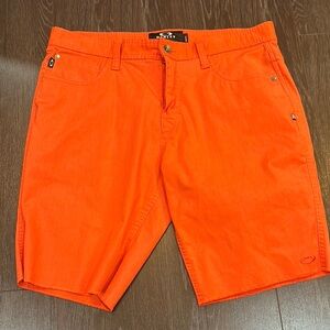 Oakley Men's Vibrant Orange Flat Front Shorts